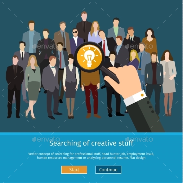 Recruitment Or Selection Concept - Concepts Business