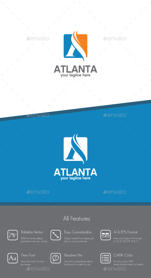 Atlanta - Letter A Logo - Letters Logo Templates