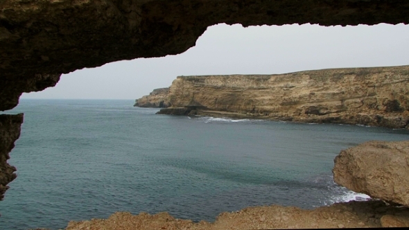 Black Sea Coast Of Magnificent Cape Tarkhankut