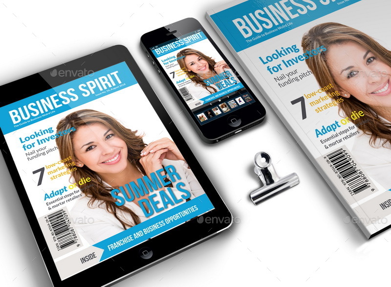 Business Spirit Newsletter Magazine - 40 Pages V.3 in Magazine Templates - product preview 3