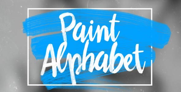 Oil Paint Alphabet - VideoHive 12021847