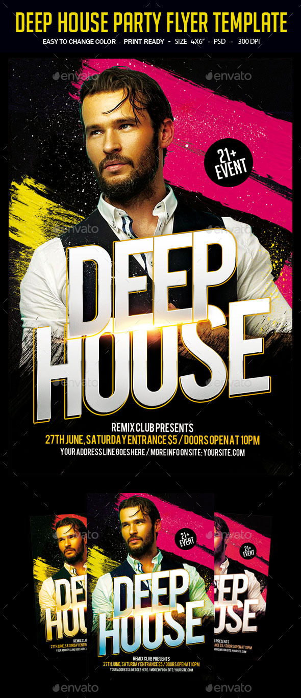 Guest Dj Party Flyer Template - Clubs & Parties Events