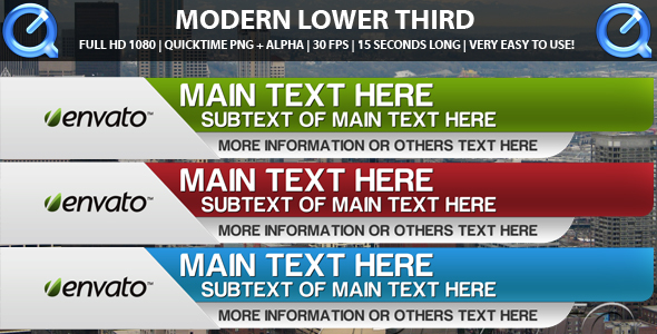 Modern Lower Third