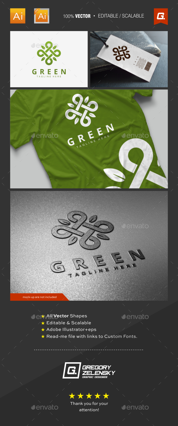 Green Logo Template - Nature Logo Templates