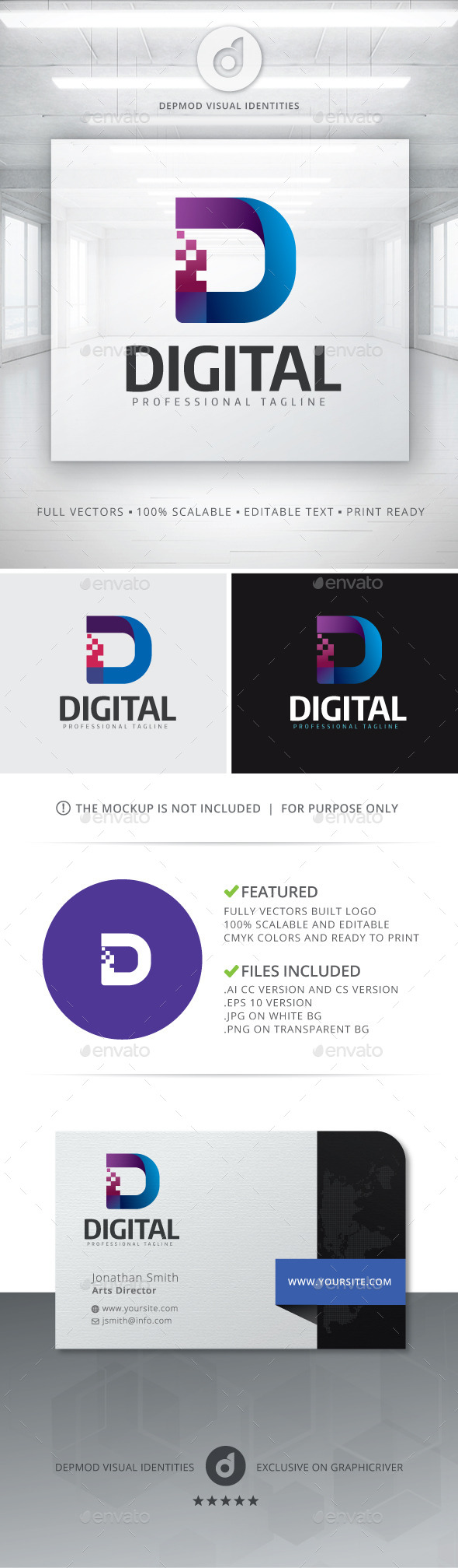 Digital Logo - Letters Logo Templates