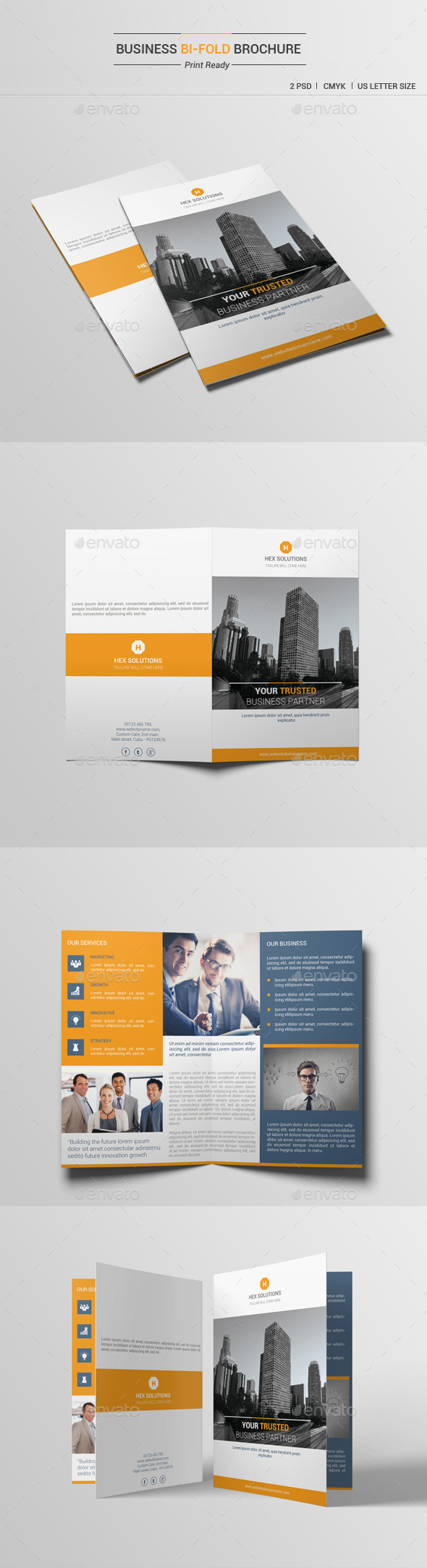 Business Bi-Fold Brochure V1 - Corporate Brochures