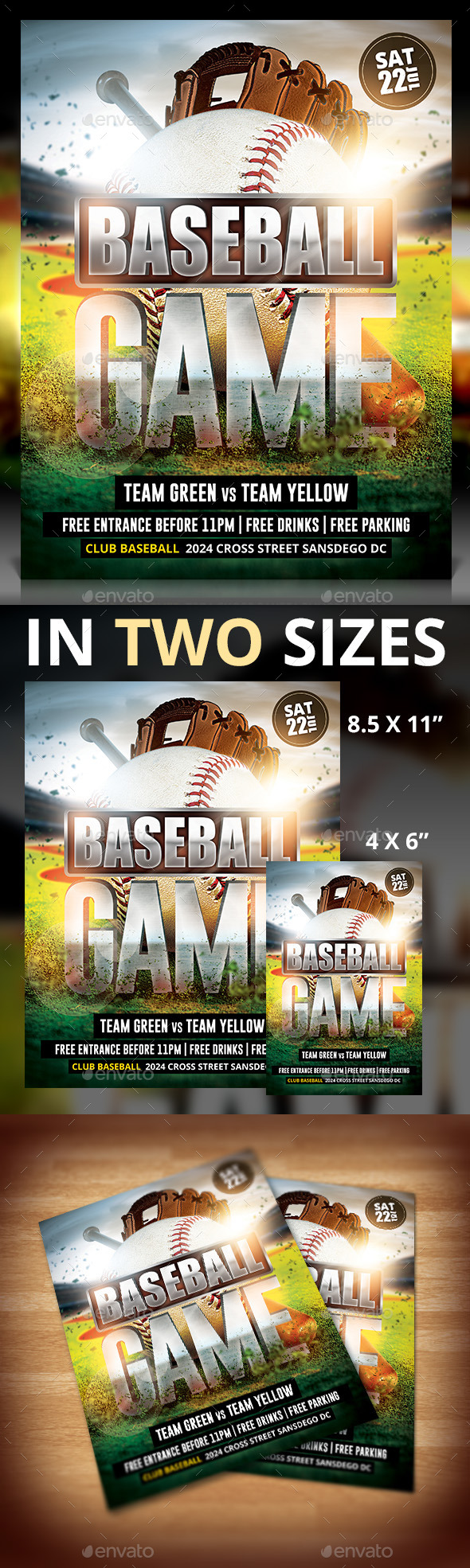Baseball Game Flyer - Sports Events