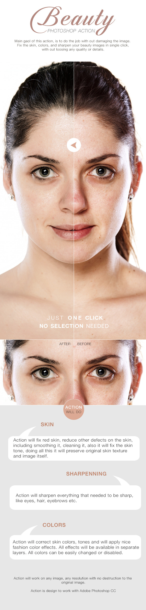 Beauty Photoshop Action - Actions Photoshop