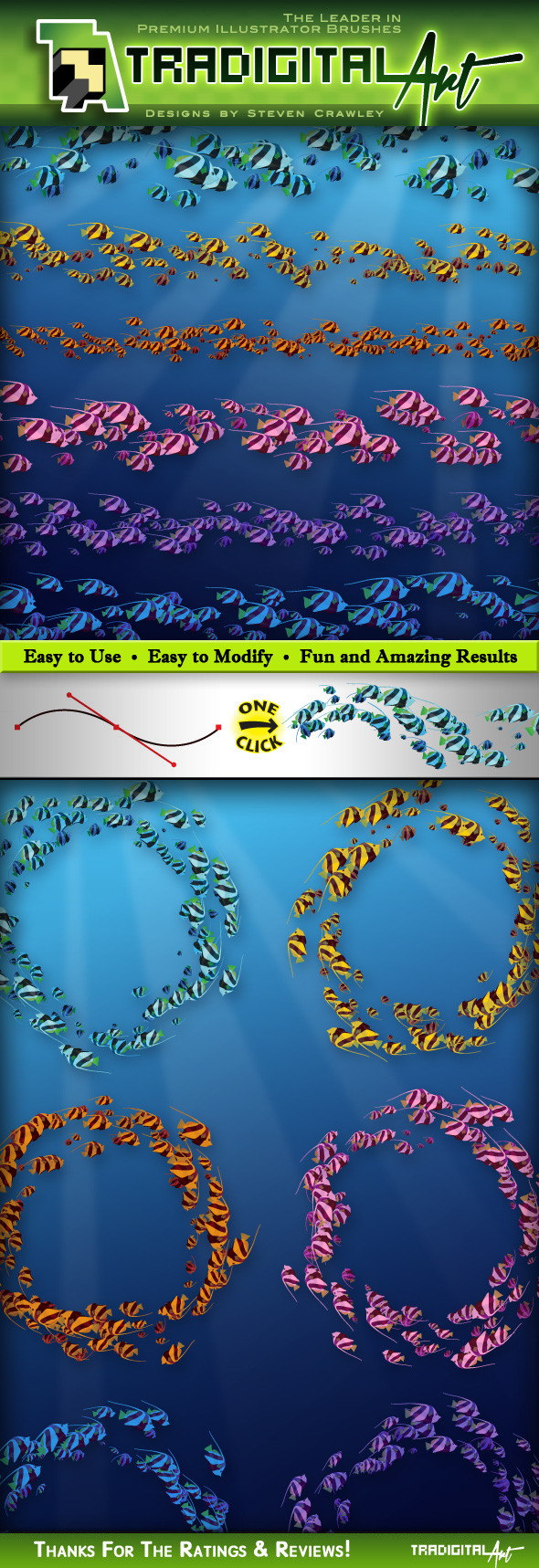 Angel Fish AI Brushes - Miscellaneous Brushes