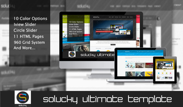 Solucky Ultimate HTML - ThemeForest 3300326