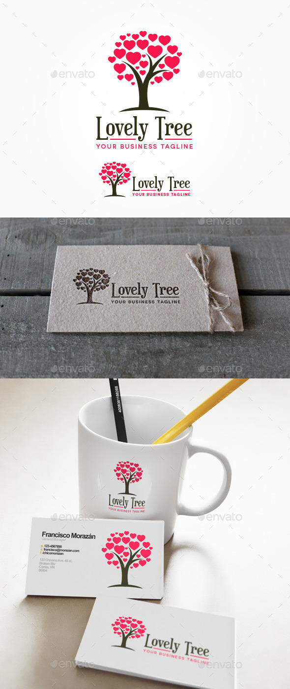 Lovely Tree Logo - Nature Logo Templates