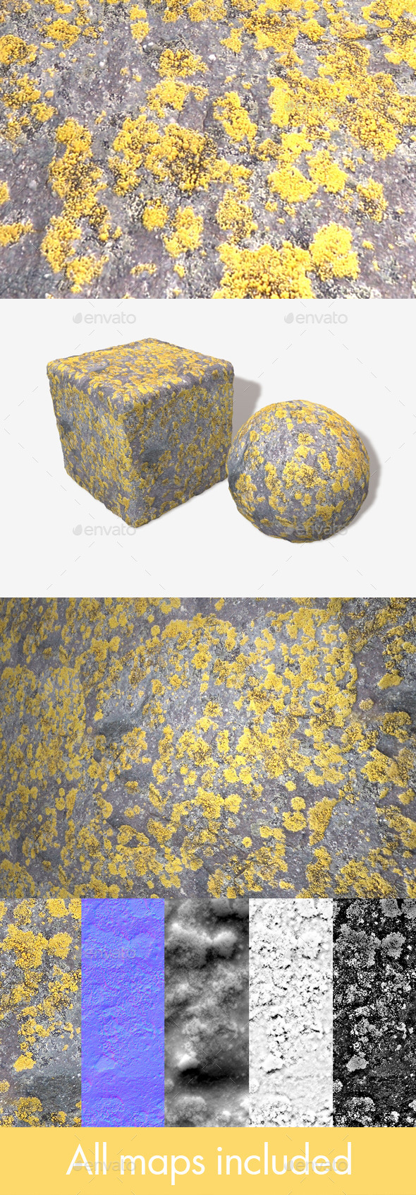 Mossy Stone Seamless - 3Docean 12123910