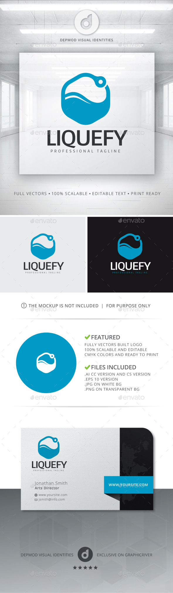 Liquefy Logo - Abstract Logo Templates