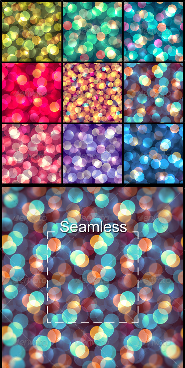 Nine Abstract Seamless Backgrounds - Backgrounds Graphics
