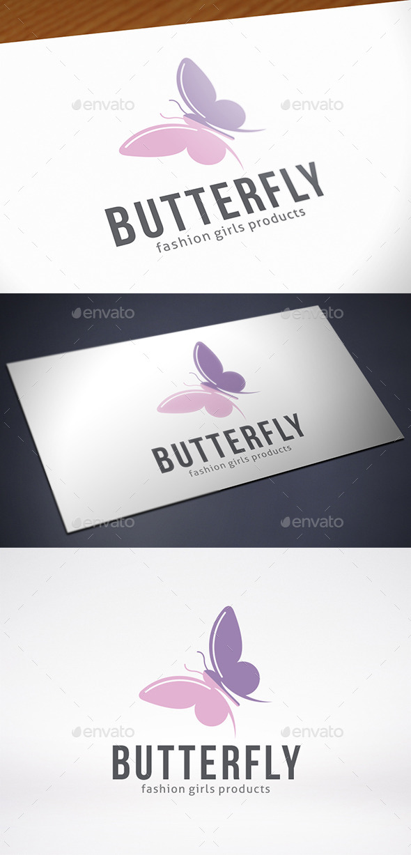 Butterfly Logo Template - Animals Logo Templates