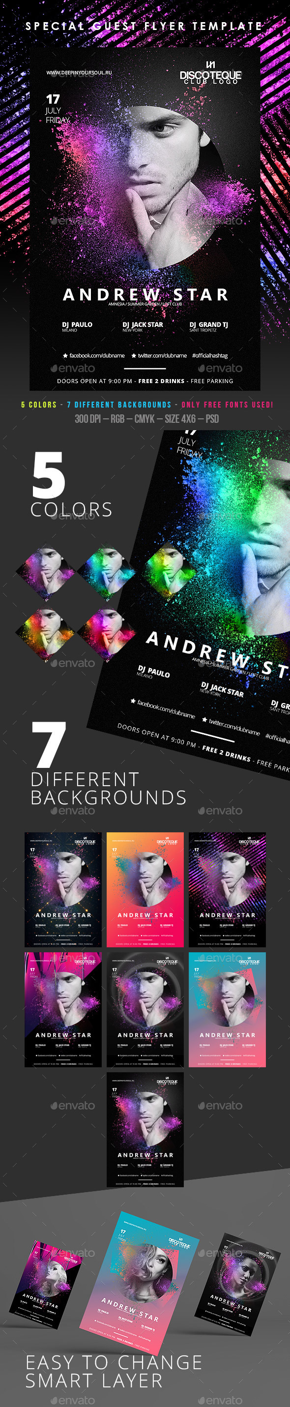 DJ Flyer - Clubs & Parties Events