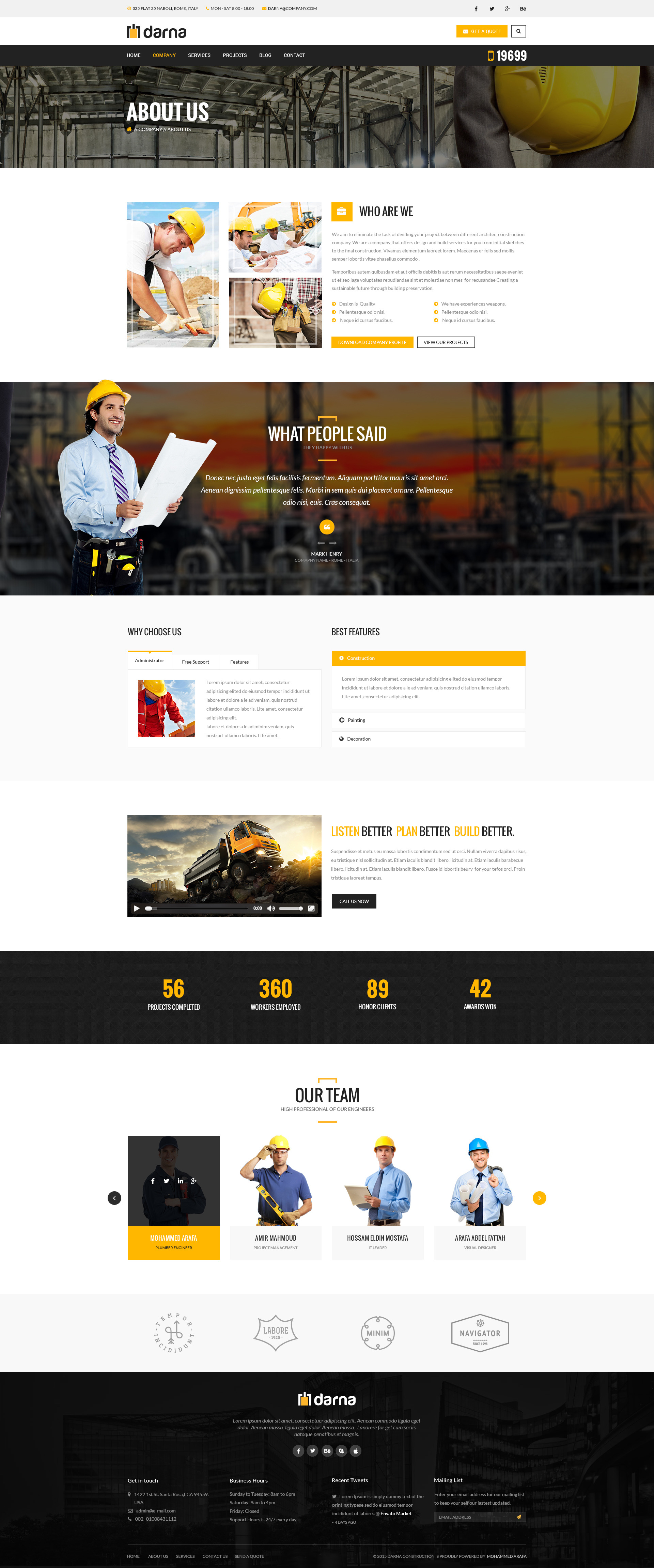 Darna- Building & Construction Psd Template By Creative-wp 