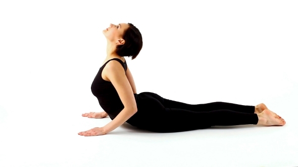 Young Woman Exercise Yoga Asana
