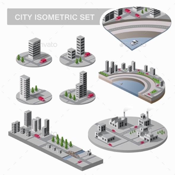 Isometric City - Buildings Objects