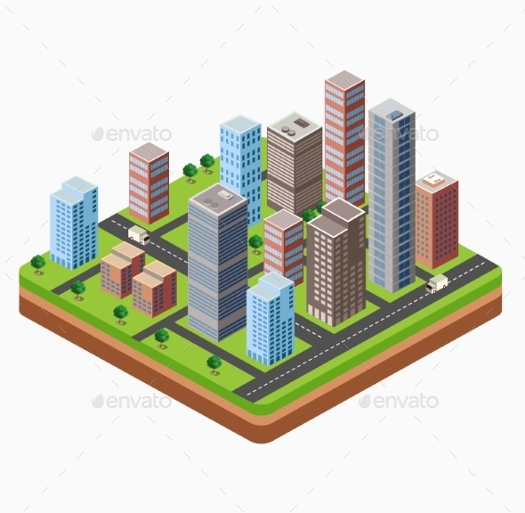 Skyscrapers - Buildings Objects