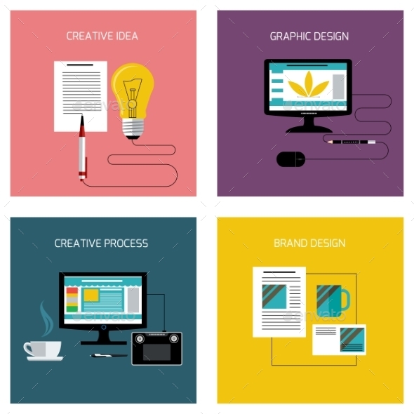 Creative Process, Branding Graphic - Man-made Objects Objects