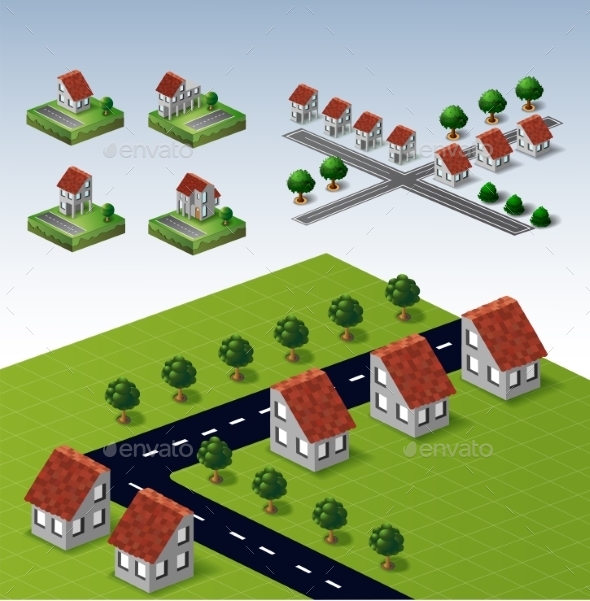 Rural Houses - Buildings Objects