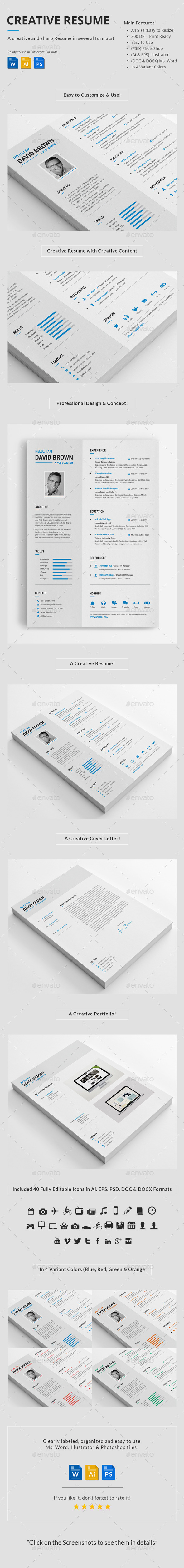 Creative Resume - Resumes Stationery