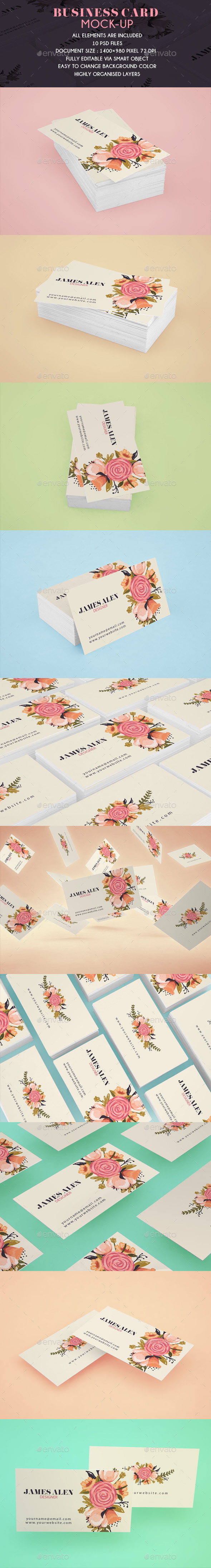 Business Card Mockup-Retro - Business Cards Print