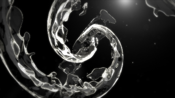 Swirling Liquid Logo Reveal