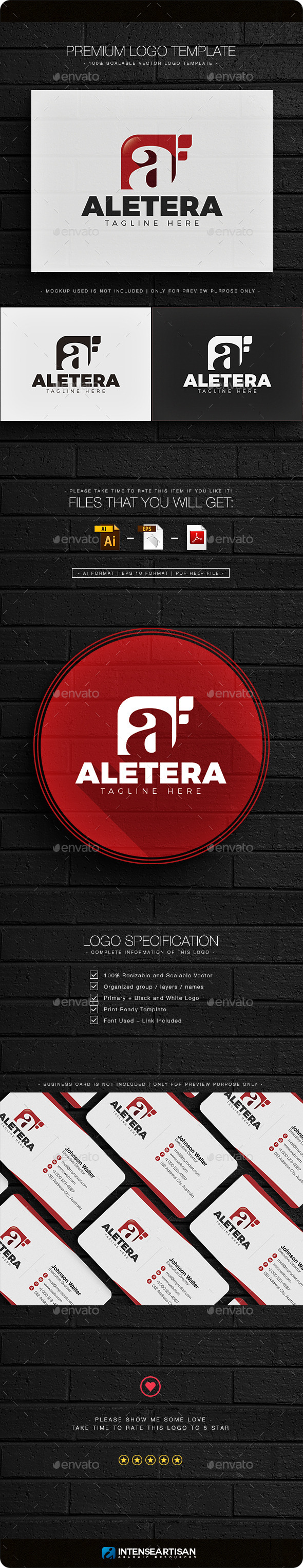 Aletera - Letter A Logo - Letters Logo Templates