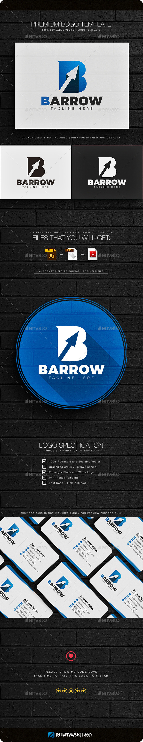 Barrow - Letter B Logo - Letters Logo Templates
