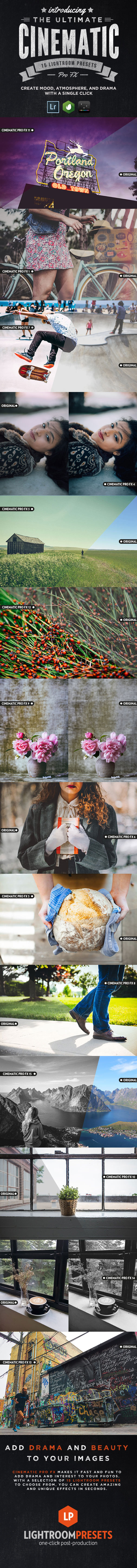 15 Cinematic Pro Fx Lightroom Presets - Cinematic Lightroom Presets