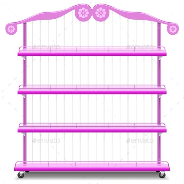 Vector Girlish Shelves - Retail Commercial / Shopping