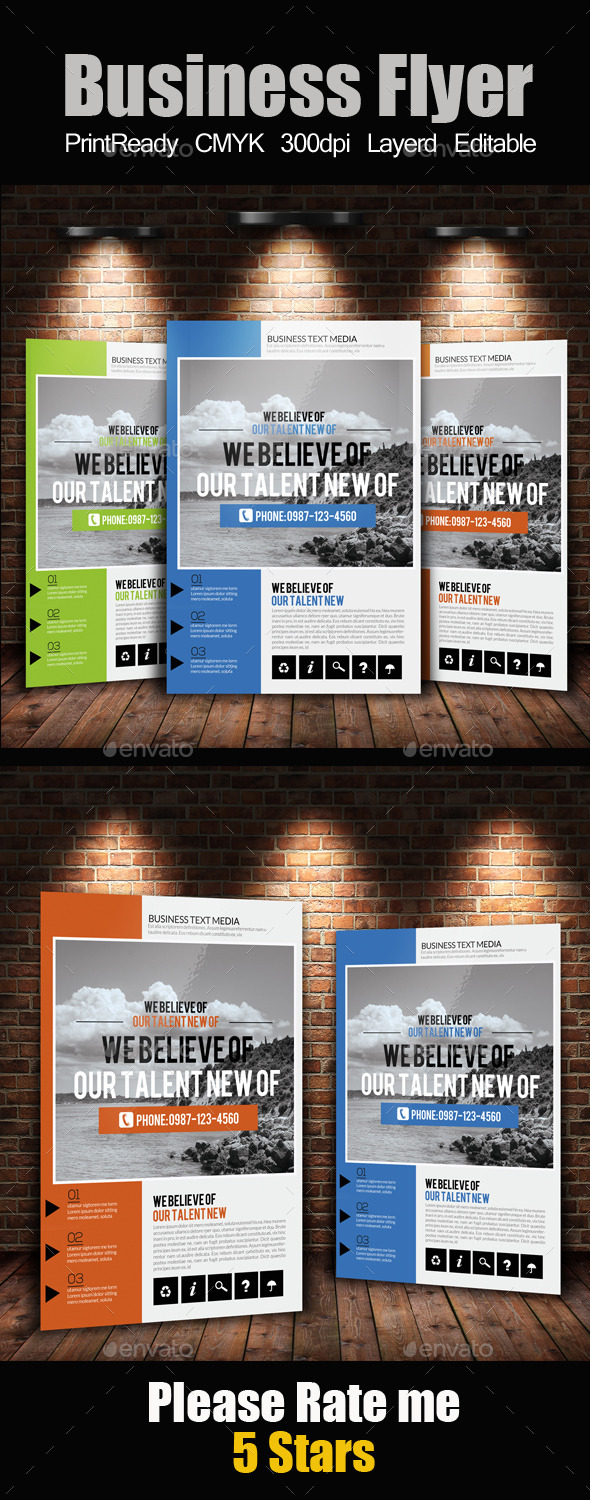 A4 Business Flyer Template - Corporate Flyers