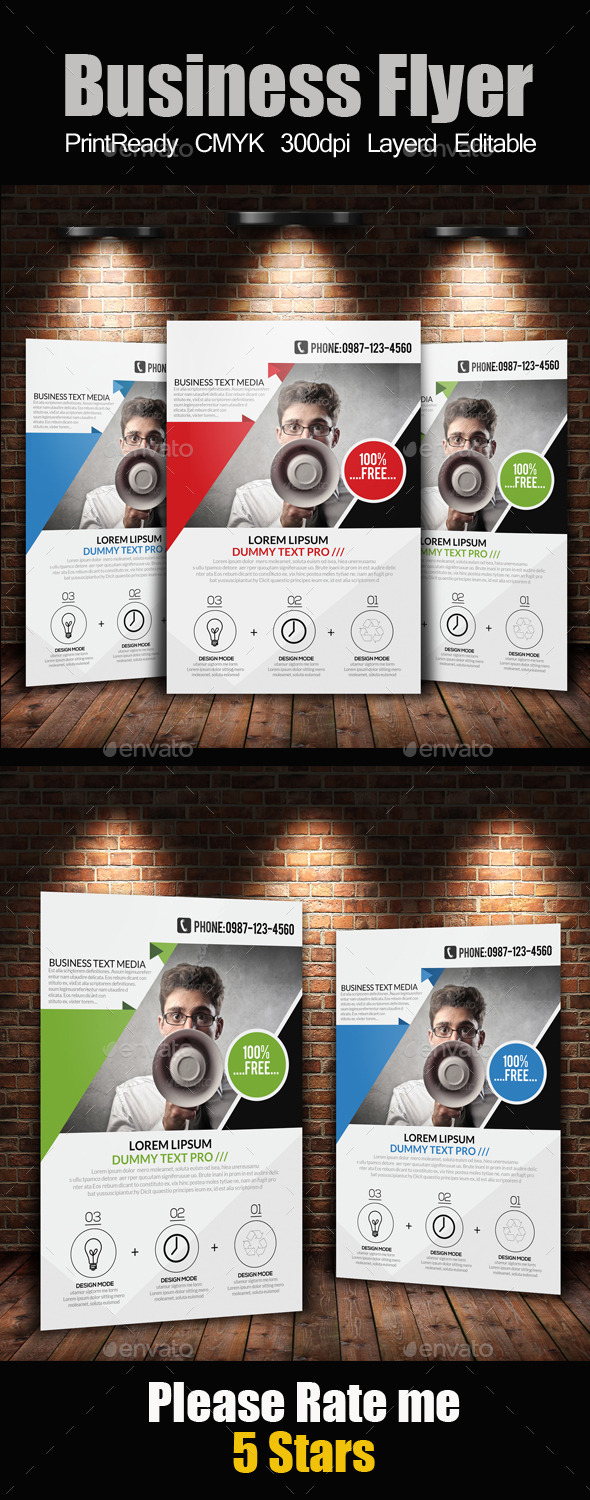 A4 Business Flyer Template - Corporate Flyers
