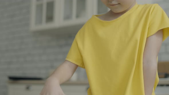 Mom and Daughter Prepare Dough Together