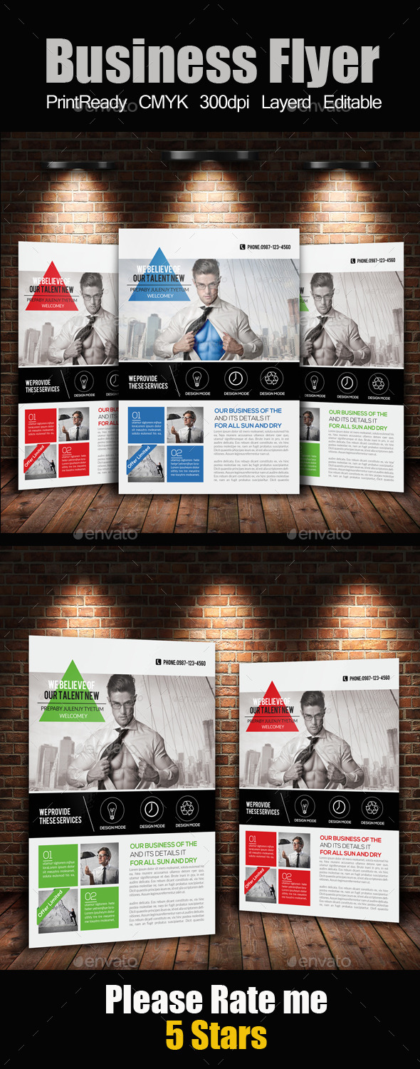 A4 Business Flyer Template - Corporate Flyers