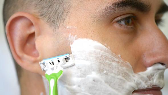 Man Shaving