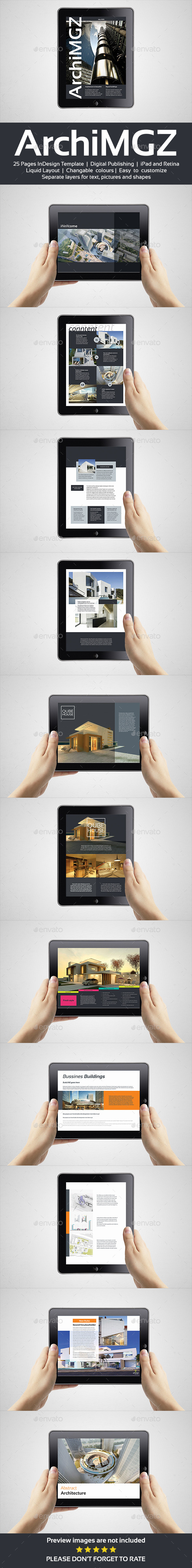Tablet Architecture Magazine Template - Digital Magazines ePublishing