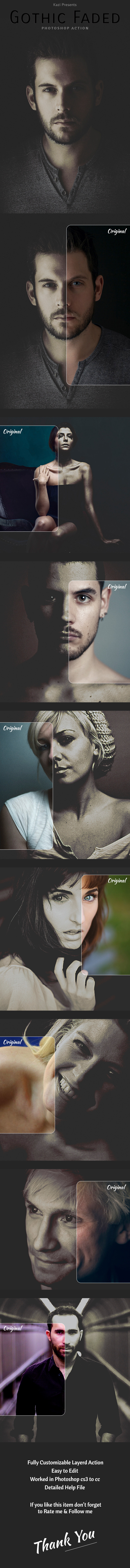 Gothic Faded Action - Photo Effects Actions