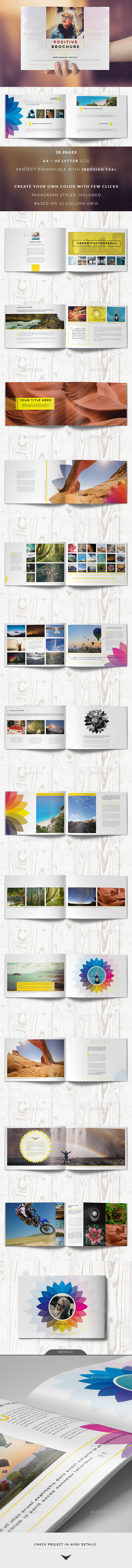 Positive Color Brochure - Photo Albums Print Templates