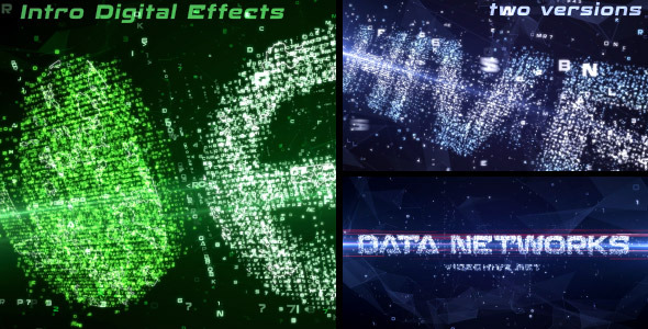 Data Networks Intro - VideoHive 12145455
