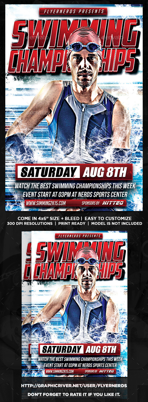 Swimming Championships Sports Flyer - Sports Events