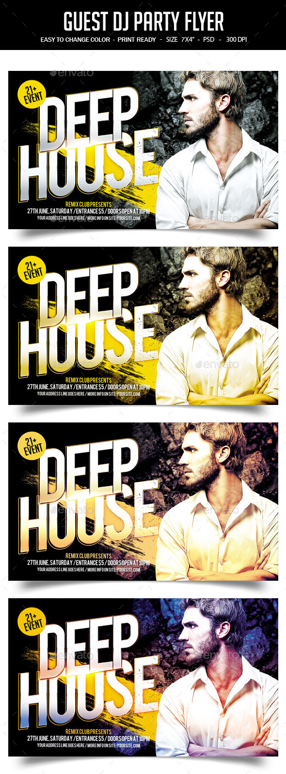 Guest DJ Party Flyer - Clubs & Parties Events