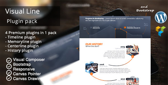 Visual Line WordPress Timeline Plugin - CodeCanyon Item for Sale