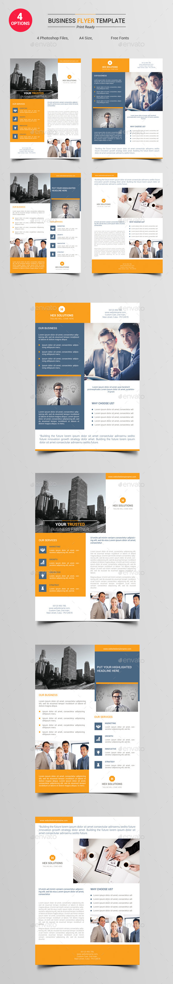 4 Options - Business Flyer V1 - Corporate Flyers