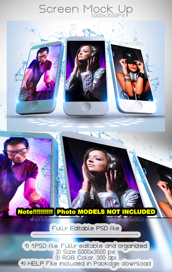 Phone Screen Mock Up - Mobile Displays