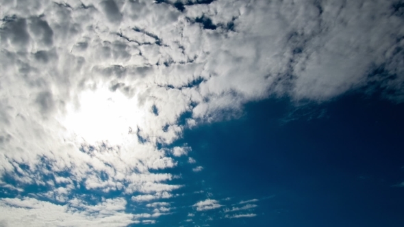 Clouds Moving In The Blue Sky On The Background Of Clouds Moving In The Blue Sky On The Background Of