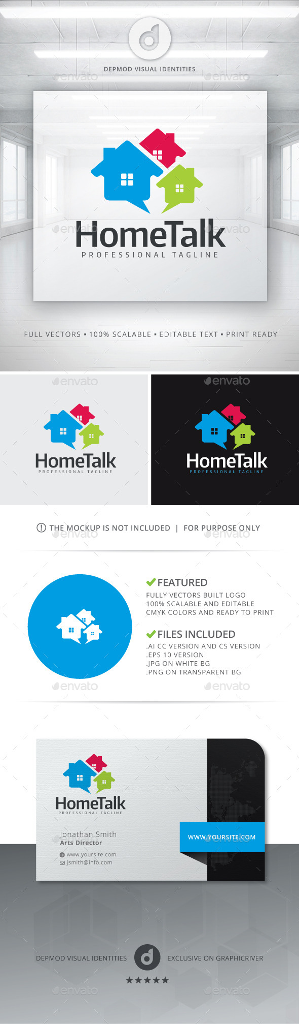Home Talk Logo - Buildings Logo Templates