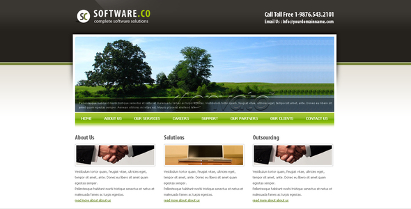 Software Co Html Template